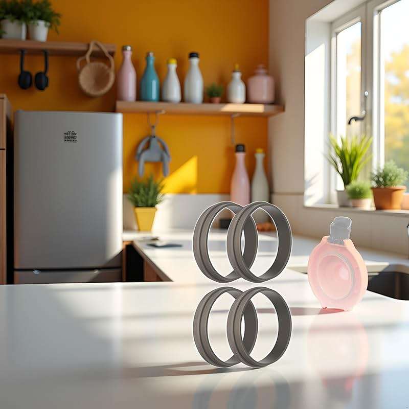 4pcs Black Replacement Gasket for Gatorade Water Bottle Silicone Lid Seal Ring Replacement Accessories Part for Gatorade Gx Cookware - Image 2