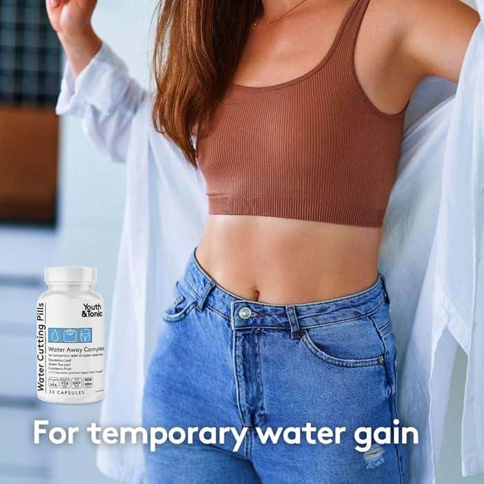Youth & Tonic Water Cutting Pills - Natural Diuretic Complex for Temporary Water Gain, Swelling, Fluid Retention, Puffiness, Swollen Legs, Ankles, Arms, Puffy Eyes. for Men & Women with 30 Capsules - Image 2