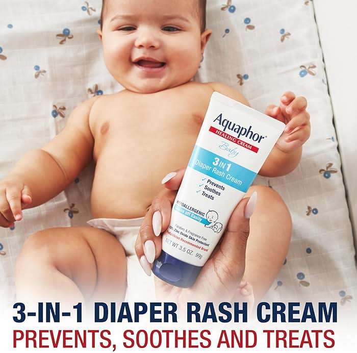Aquaphor Baby Skin Care Essentials Gift Set with Baby Wash and Shampoo (16.9 Fl Oz) + Healing Ointment for Chapped Skin and Drool Rash (7Oz) + Diaper Rash Cream (3.5Oz), Hypoallergenic - Image 4