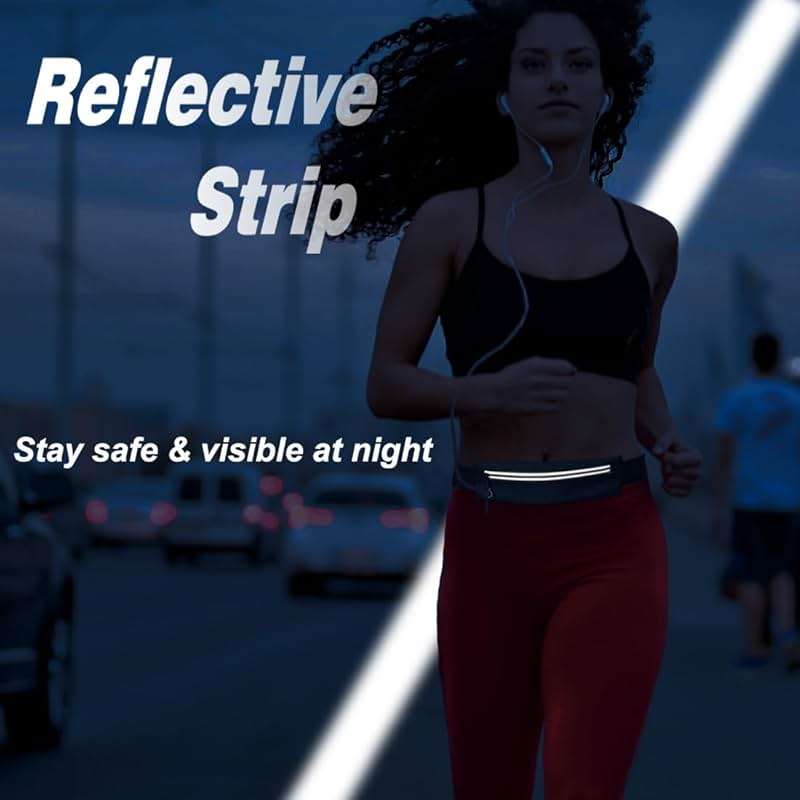 Slim Running Belt Fanny Pack for Men Women, Running Phone Holder Runners Pouch Waist Pack for Workout, Money Belt, Running Gear Accessories [Fits ALL Phones] - Image 7