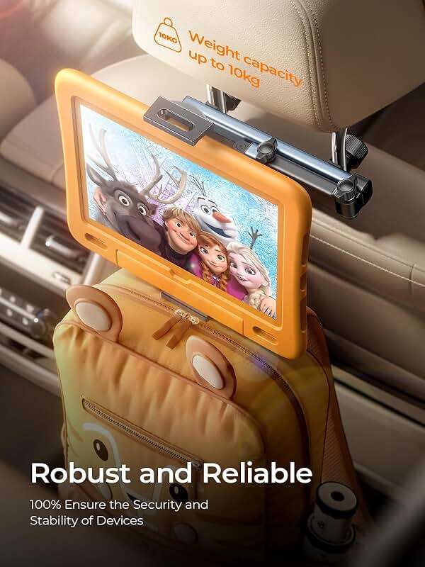 LISEN for iPad Holder Car Road Trip Essentials Travel Activities for Toddler Kids Gifts, Car Accessories for Women Moms Truck Interior 3in1 Tablet Holder for Back Seat Car Camping Headrest Organizer - Image 6