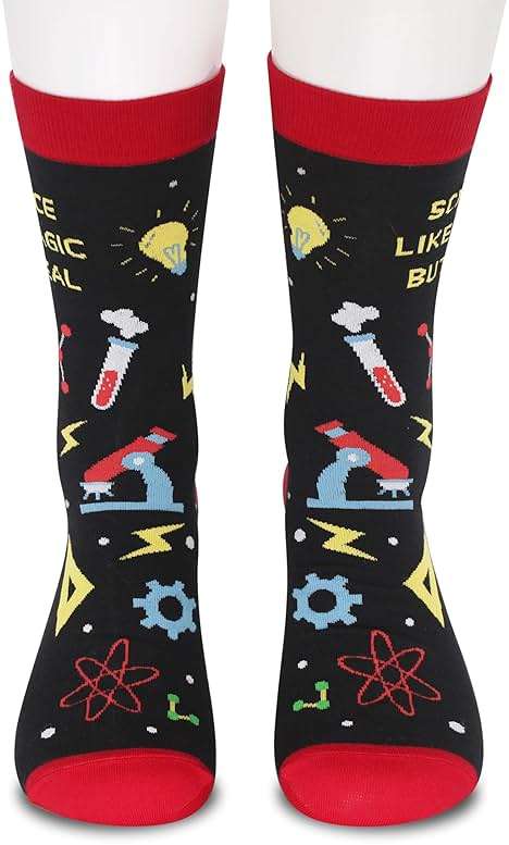 Science Magic Real Socks, 1 Pair, Gift for Science Lover, Teacher, Student, Christmas - Image 4