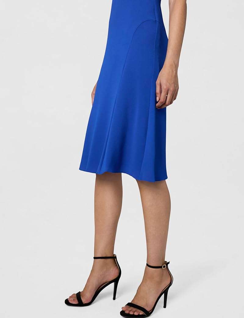 Maggy London Women's Sleeveless Cowl Neck Dress with Fluted Skirt Office Workwear - Image 5