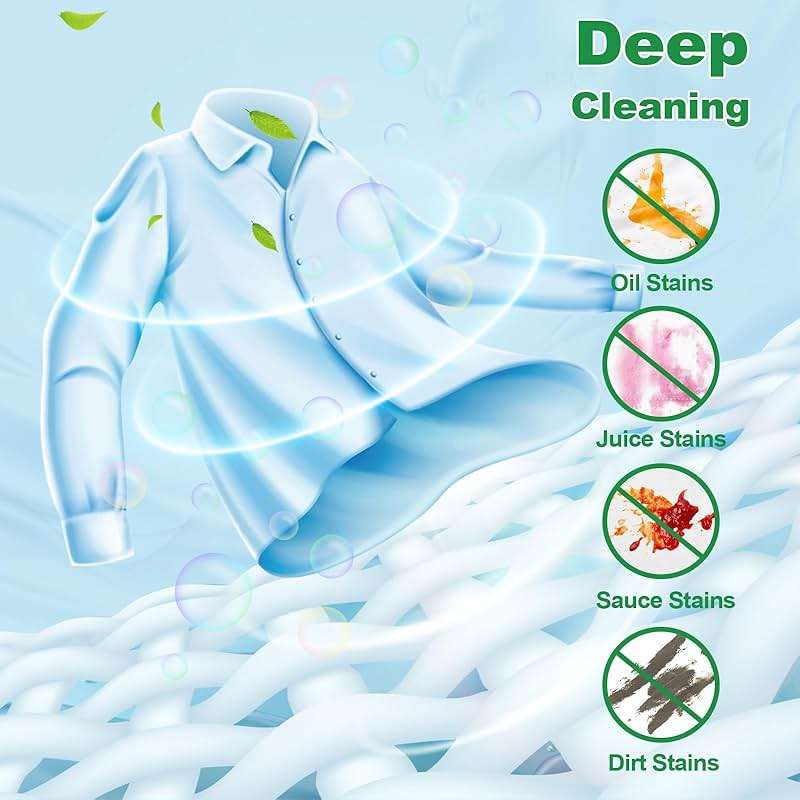 Laundry Detergent Sheet, Eco-Friendly & Hypoallergenic Wash Strips, Natural Ingredients, Ultra-Concentrated, Travel-Ready, No Plastic Jug- Fresh Scent, (120 Loads) 60 Sheets - Image 2