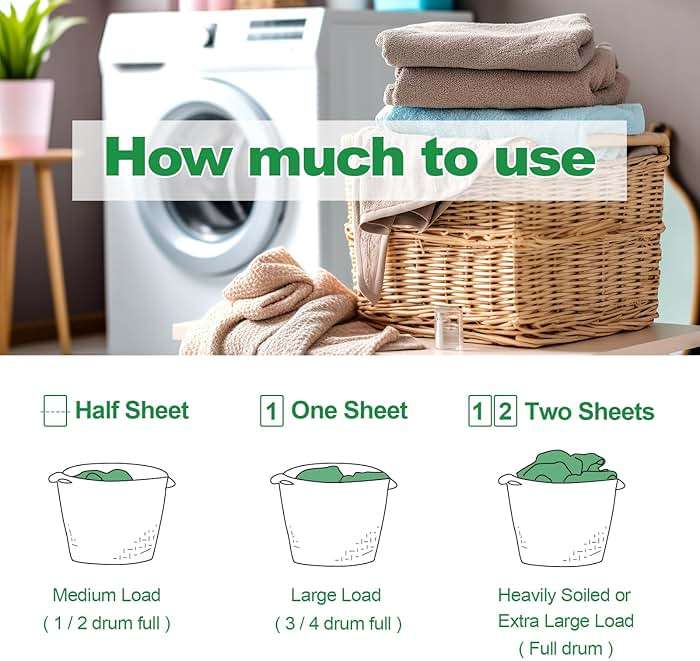Laundry Detergent Sheet, Eco-Friendly & Hypoallergenic Wash Strips, Natural Ingredients, Ultra-Concentrated, Travel-Ready, No Plastic Jug- Fresh Scent, (120 Loads) 60 Sheets - Image 7
