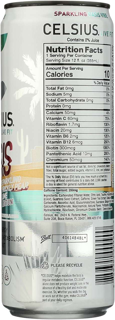 Celsius, Oasis Vibe, 12 Fl Oz - Image 5