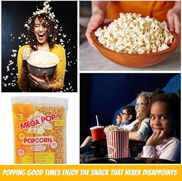 Pre-Measured, Movie Theater Style Popcorn Portion Packs 8 Ounce (Pack of 18)-Ideal for 6oz Kettles - Image 4