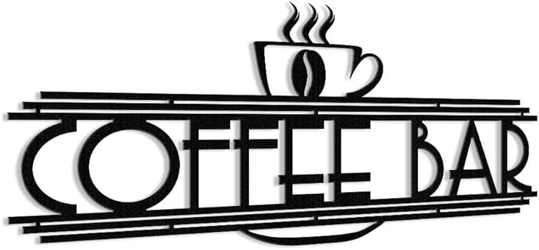 XORT Metal Wall Decor - Coffee & Tea Bar Wall Art (Black - 16 x 8 inch) - Image 5