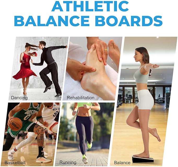 ARCHAEUS Athletic Balance Boards,Slant Board,Wobble Board,Balance Wedge for Condition Your Body and Prevent Injury - Image 6