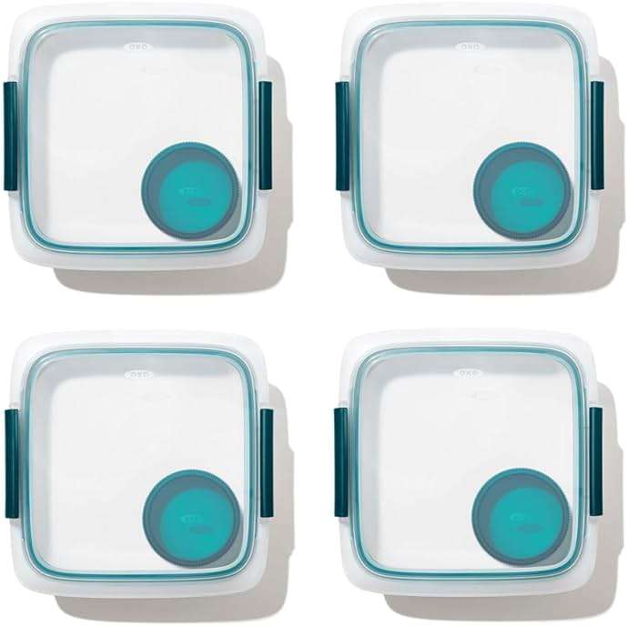 OXO Good Grips Prep & Go 6.3 Cups Salad Container (Pack of 4) Leakproof Food Storage - Image 1