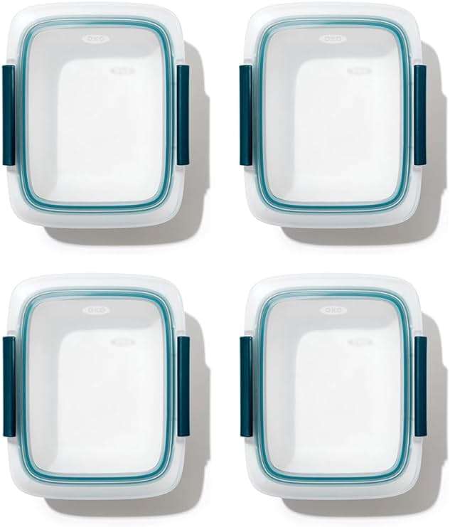 OXO Good Grips Prep & Go Container 3.3 Cups/0.78 L - Leakproof Food Storage, Pack of 4 - Image 1