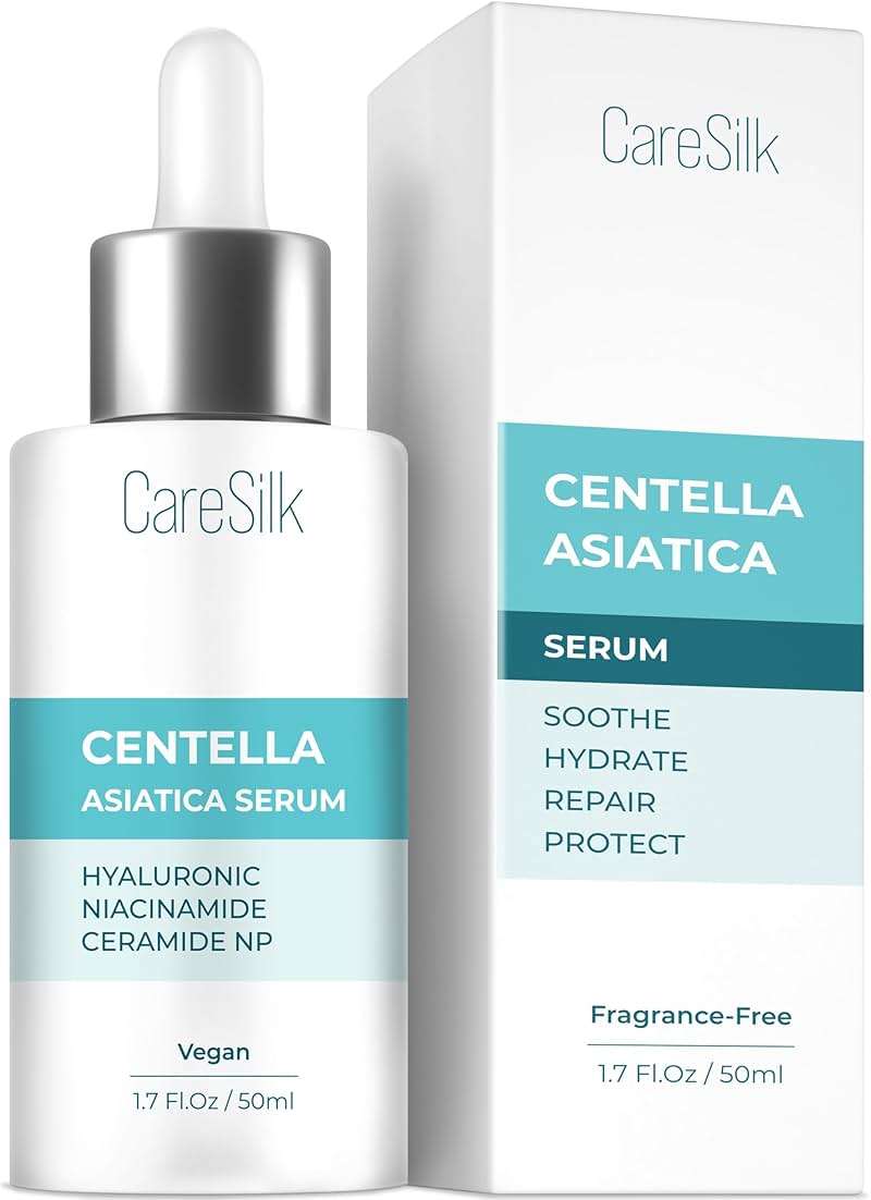 Centella Asiatica Face Serum - Natural Calming & Protecting Moisturizer with Pure Centella Extract - Niacinamide & Hyaluronic Acid Serum for Face - Image 1