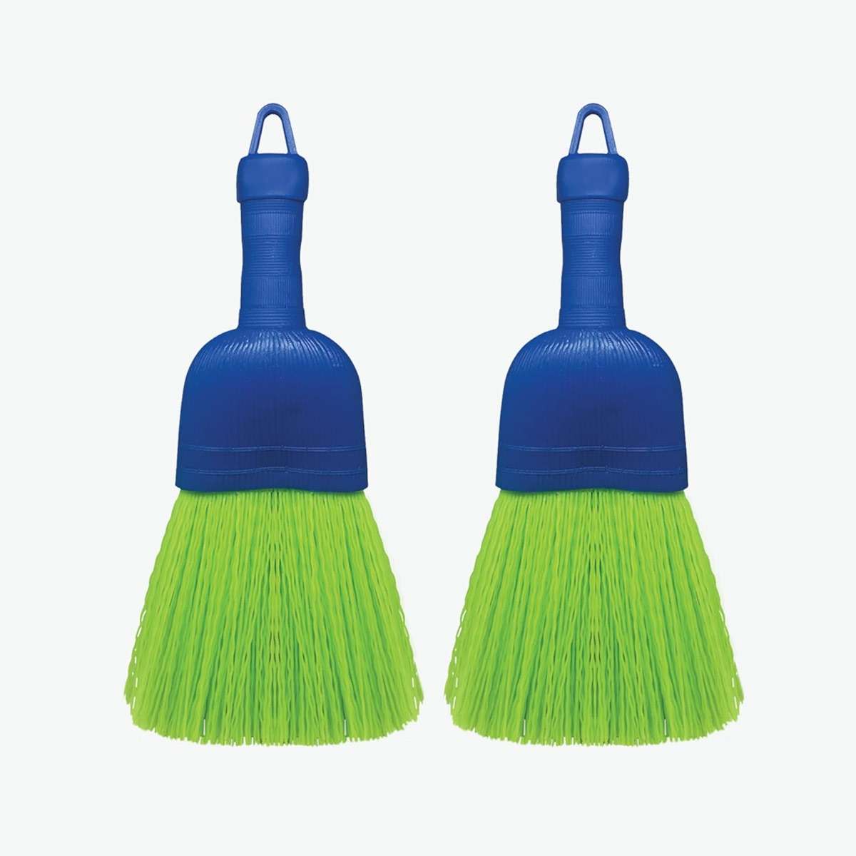 LOLA Whisk Broom, Hand Brush, 2 Pack, Durable Bristles, Whisks Away Dirt & Debris, Compact, Hang Hole for Easy Storage, Indoor/Outdoor - Image 1