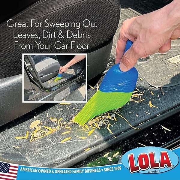 LOLA Whisk Broom, Hand Brush, 2 Pack, Durable Bristles, Whisks Away Dirt & Debris, Compact, Hang Hole for Easy Storage, Indoor/Outdoor - Image 3