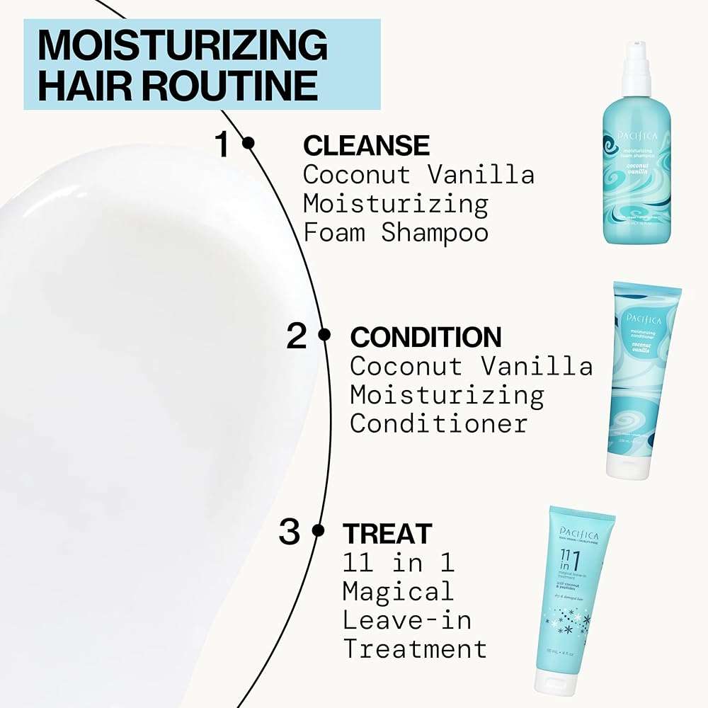 Pacifica Leave In Conditioner - 11 in 1 Magical Hair Treatment - Strengthen & Repair Damaged Hair - Deep Conditioning for Dry Hair Adds Shine & Anti-Frizz for Straight, Wavy & Curly Hair Care, Vegan - Image 14