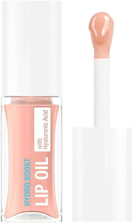Neutrogena Hydro Boost Lip Oil, Hyaluronic Acid Hydrates and Nourishes, Mirror-Like Shine for Fuller-Looking Lips, Tinted Gloss Adds Pop of Color, Formulated Without Parabens, Light Pink, .2 fl oz - Image 1