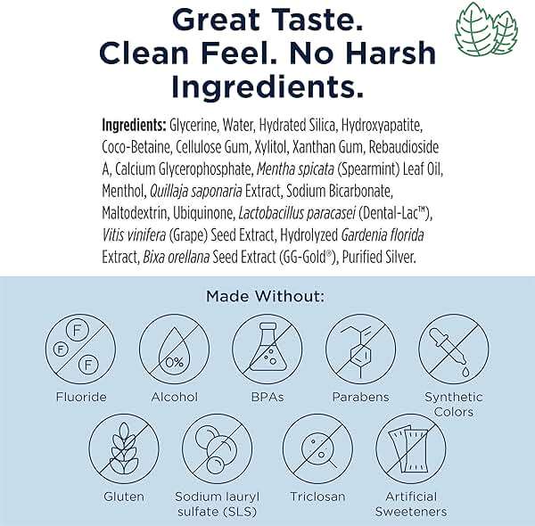 Designs for Health PerioBiotic Silver Hydroxyapatite Toothpaste - Fluoride Free Toothpaste with Oral Probiotics with Whitening Hydroxyapatite - Supports Gum Health & Remineralization (3 Pack, 4oz) - Image 6