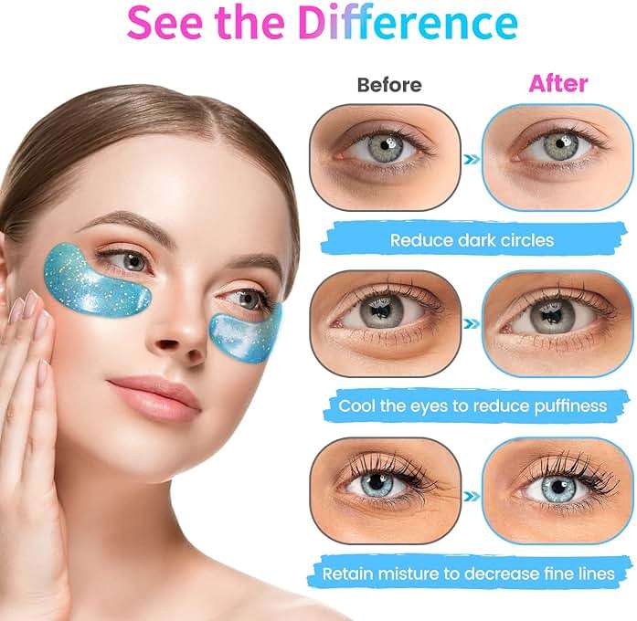 Onespring Under Eye Patches (24 Pairs) - Eye Masks for Wrinkles, Puffy Eyes, Dark Circles, Eye Bags, Under Eye Mask for Refreshing, Revitalizing, Gifts for Mom, Birthday Gift for Teenage Girls - Image 2