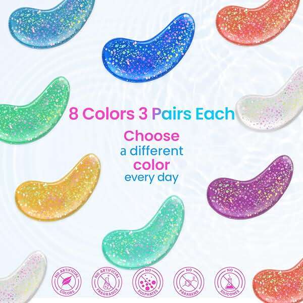 Onespring Under Eye Patches (24 Pairs) - Eye Masks for Wrinkles, Puffy Eyes, Dark Circles, Eye Bags, Under Eye Mask for Refreshing, Revitalizing, Gifts for Mom, Birthday Gift for Teenage Girls - Image 5