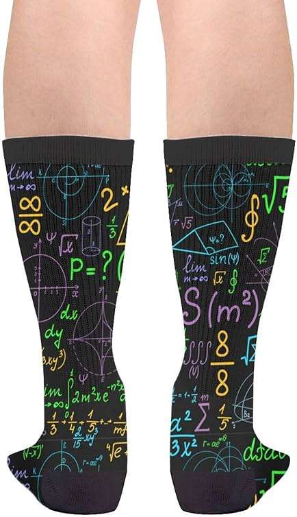 Aoojanu Graffiti Wall, Hip Hop Art Novelty Crew Socks Casual Funny Crazy Dress Socks - Image 2