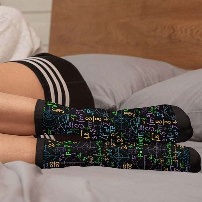 Aoojanu Graffiti Wall, Hip Hop Art Novelty Crew Socks Casual Funny Crazy Dress Socks - Image 4