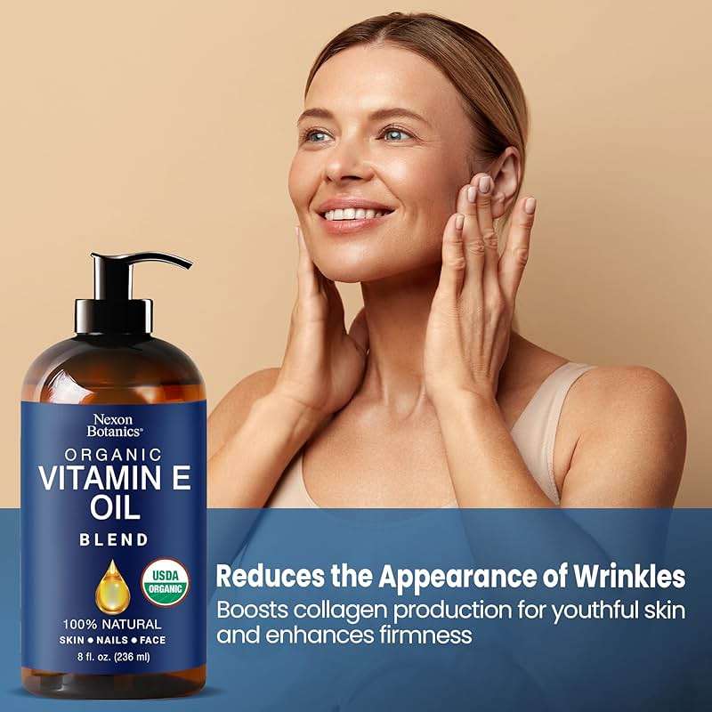 Organic Vitamin E Oil Blend 8 fl oz - Made from Pure, Natural Oils for Skin, Scars & Face - Aceite de Vitamina E - Nexon Botanics - Image 7