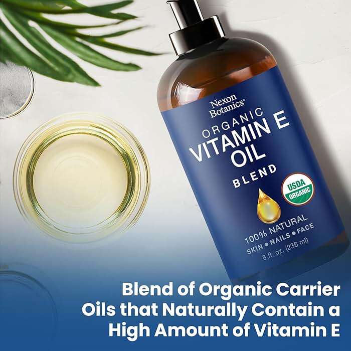 Organic Vitamin E Oil Blend 8 fl oz - Made from Pure, Natural Oils for Skin, Scars & Face - Aceite de Vitamina E - Nexon Botanics - Image 8