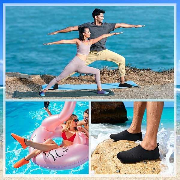 Tanamo Water Shoes for Women Men for Swim Pool Beach Camping Cruise Vacation Quick-Dry Aqua Socks Barefoot Yoga Travel Accessories Must Haves Zapatos De Agua 2026 New - Image 2