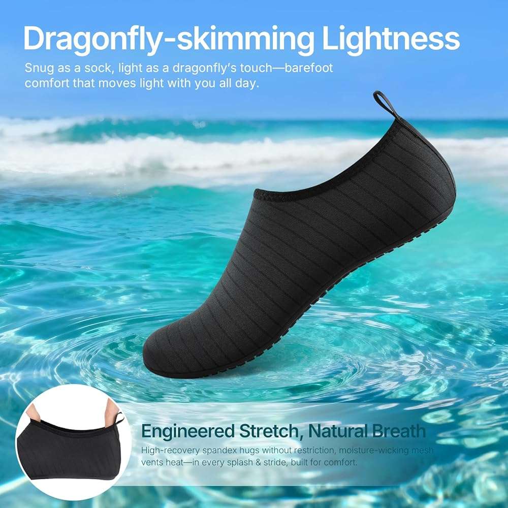 Tanamo Water Shoes for Women Men for Swim Pool Beach Camping Cruise Vacation Quick-Dry Aqua Socks Barefoot Yoga Travel Accessories Must Haves Zapatos De Agua 2026 New - Image 3