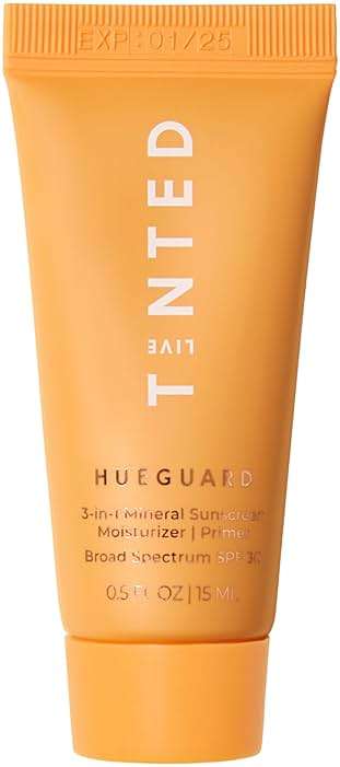 Live Tinted Hueguard® Mini 3-in-1 Mineral Sunscreen, Moisturizer, & Primer for Face and Body - Hydrate and Protect the Skin Year Round - SPF 30, 0.5 Fl Oz - Image 1