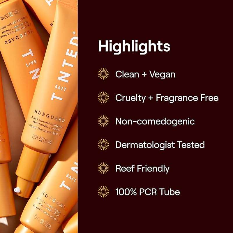 Live Tinted Hueguard® Mini 3-in-1 Mineral Sunscreen, Moisturizer, & Primer for Face and Body - Hydrate and Protect the Skin Year Round - SPF 30, 0.5 Fl Oz - Image 7
