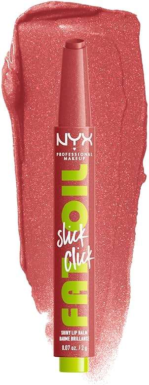 NYX PROFESSIONAL MAKEUP Fat Oil Slick Click, Lightweight, Buildable, Pigmented Vegan Lip Balm - No Filter Needed - Image 1