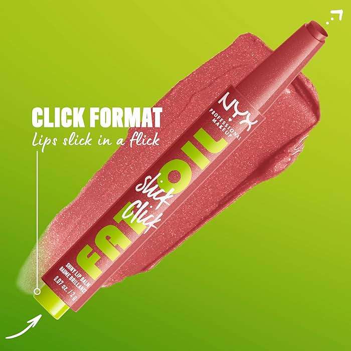 NYX PROFESSIONAL MAKEUP Fat Oil Slick Click, Lightweight, Buildable, Pigmented Vegan Lip Balm - No Filter Needed - Image 4