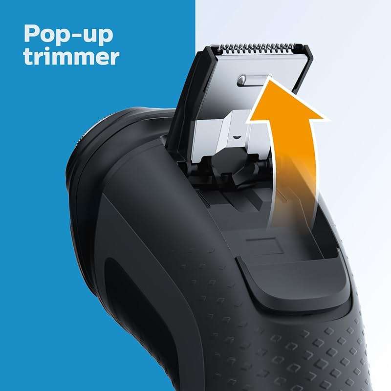 Philips Norelco Shaver 3000 Series, Wet and Dry Electric Shaver, P-Cap, Travel Pouch, Ash Gold, Model S3242/90 - Image 5