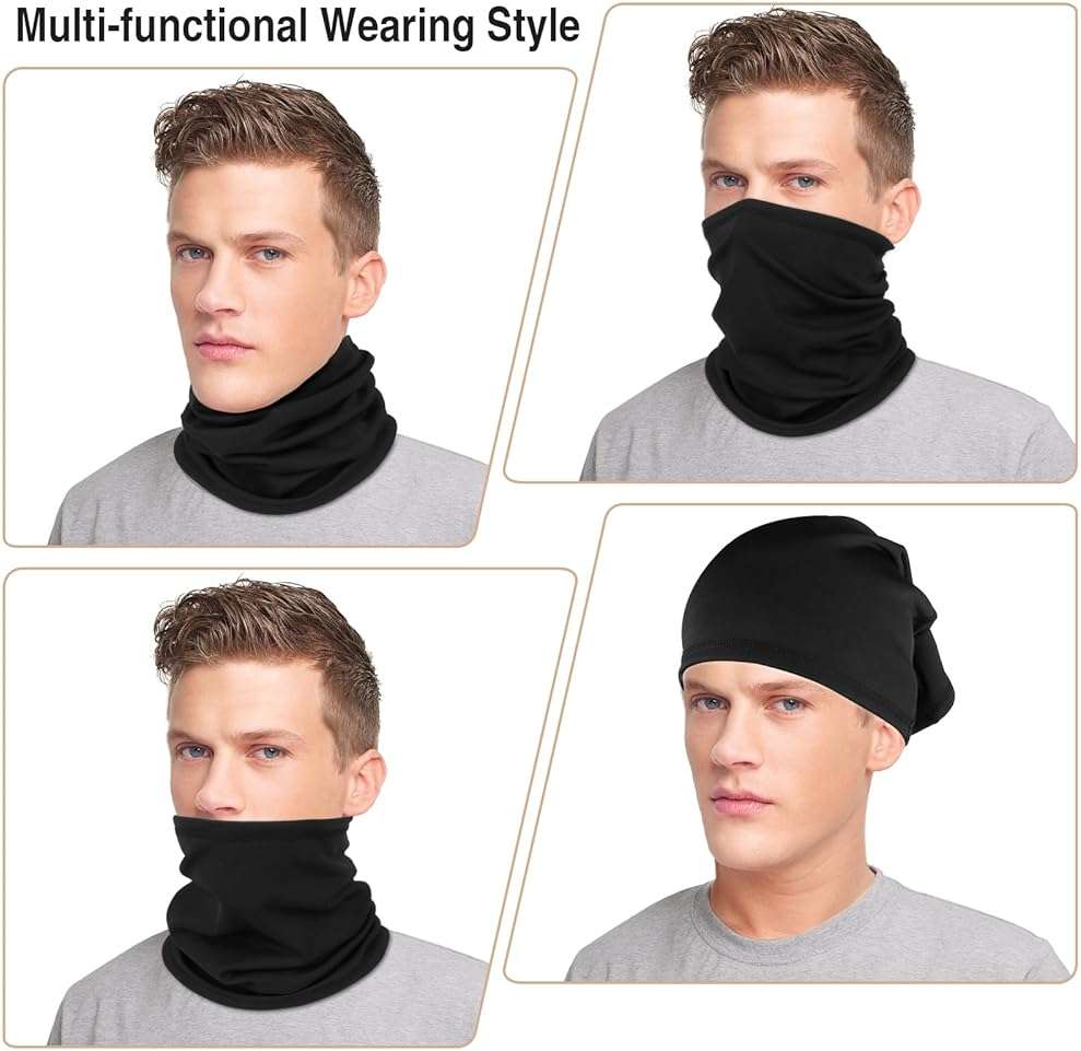 LUOLIIL VOE 2 Pack Winter Neck Gaiter Warmer for Men&Women,Windproof Face Cover Fleece Face Mask Scarf for Cold Weather Sport - Image 6