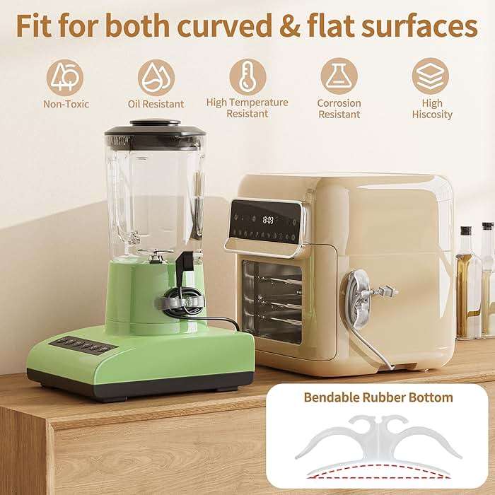 6PCS Clear Cord Organizer for Appliances, Kitchen Appliance Cord Organizer Stick On, Appliance Cord Holder, Cord Wrappers, Cord Winder for Pressure Cooker, Air Fryer, Blender, Coffee Maker, Toaster - Image 4
