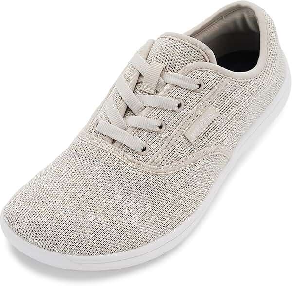 WHITIN Women's Barefoot Sneakers | Wide Toe Box Zero Drop | Lightweight Knit Walking Shoes for Travel, Gym & Everyday Wear - Image 1