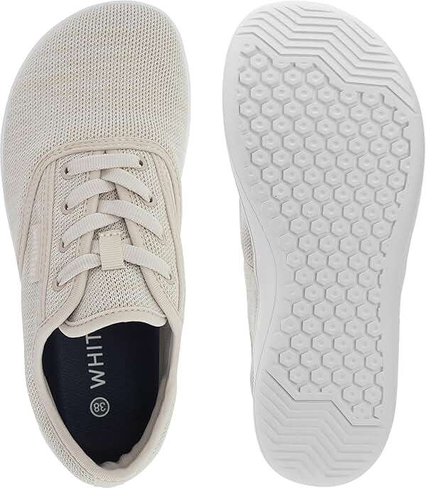 WHITIN Women's Barefoot Sneakers | Wide Toe Box Zero Drop | Lightweight Knit Walking Shoes for Travel, Gym & Everyday Wear - Image 6