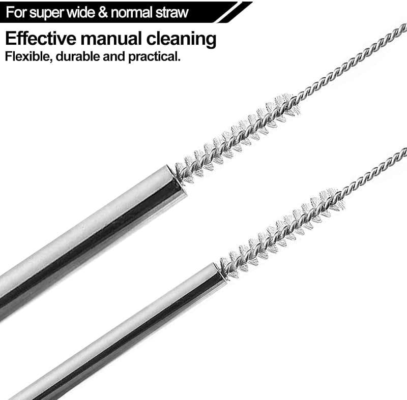 Stanley Straw Cleaner Brush, Reusable Extra Long for 40/30/20 oz Stanley Mug, 10mm Wide Drinking Straws Cleaning Brush for Sippy Cup, Water Bottle and Tubes (5Pcs) - Image 4