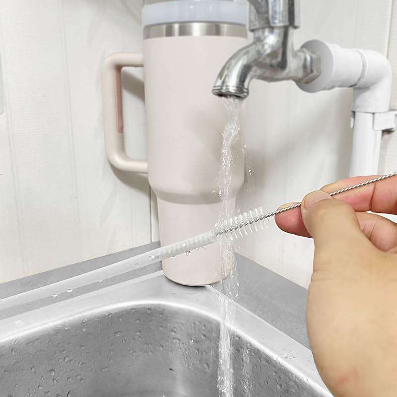 Stanley Straw Cleaner Brush, Reusable Extra Long for 40/30/20 oz Stanley Mug, 10mm Wide Drinking Straws Cleaning Brush for Sippy Cup, Water Bottle and Tubes (5Pcs) - Image 5