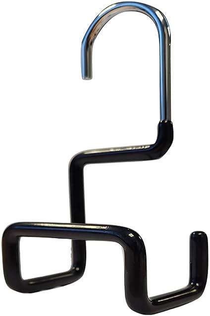 MAWA Non-Slip Steel Purse/Luggage Hanger with Wide Base for Strap Support, Set of 1, Black - Image 1