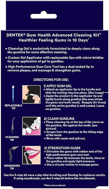 Dentek Gum Health Advanced Cleaning Kit, Oral Care Hygiene Kit with Gum Stimulator Tool & Cleanser and Plaque Scraper for Teeth, Dental Tools for Clean & Healthy Gums - Image 2