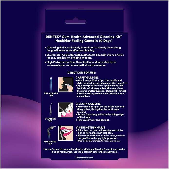 Dentek Gum Health Advanced Cleaning Kit, Oral Care Hygiene Kit with Gum Stimulator Tool & Cleanser and Plaque Scraper for Teeth, Dental Tools for Clean & Healthy Gums - Image 7