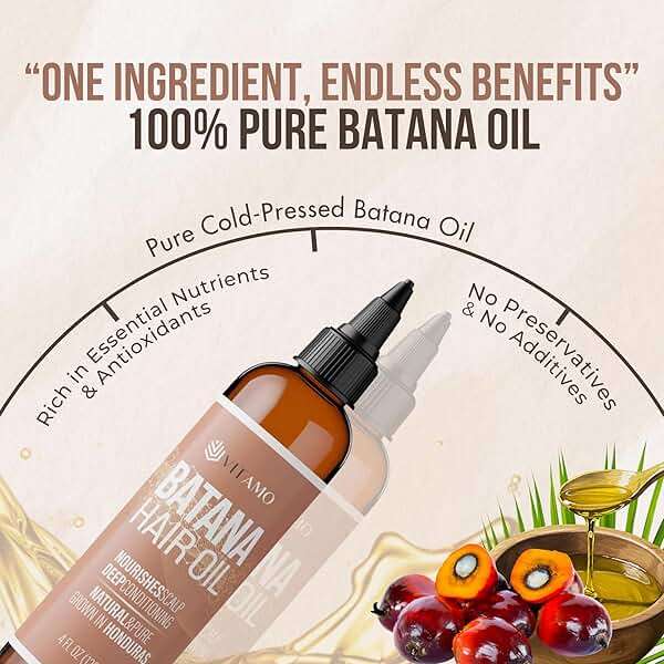 Premium Batana oil for Hair Growth |100% Raw Elaeis Oleifera for Natural Scalp Care | Dr Sebi Hair Shine treatment for Men & Women | Natural Cold Pressed Extraction Method | Liquid Formula - Image 2