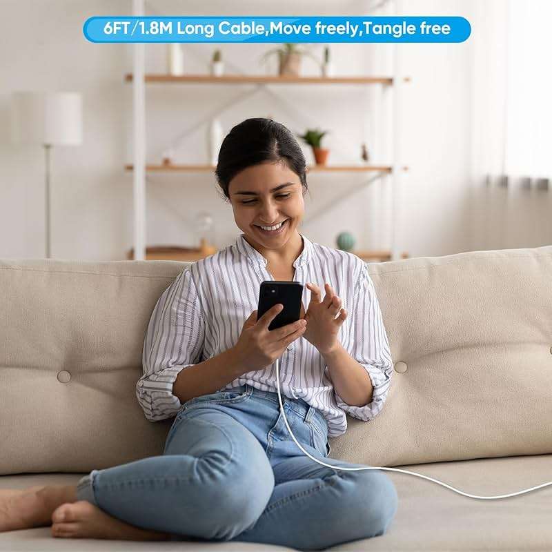 iPhone Fast Charger,Phone 14 13 12 11 Fast Charger USB C Wall Charger with 2-Pack 6FT Fast Charging Cable Compatible with iPhone 14/14 Pro/14 Pro Max/i Phone 13pro/12/11/X/8/7/6/iPad Pro/Mini/AirPods - Image 7