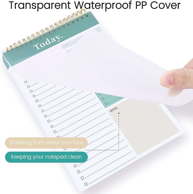 To Do List Notepad - To Do List Notebook for Work with 52 Sheets, Undated Daily Planner Perfect for Enhanced Productivity and Goal Achievement - Green - Image 4