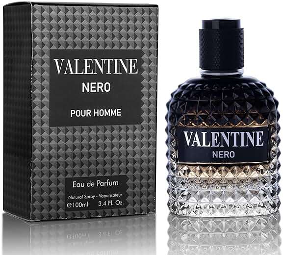 Valentine Nero for Men - Woody Aromatic Fragrance with Floral and Mineral Notes - Masculine Scent - 100ml - Image 1