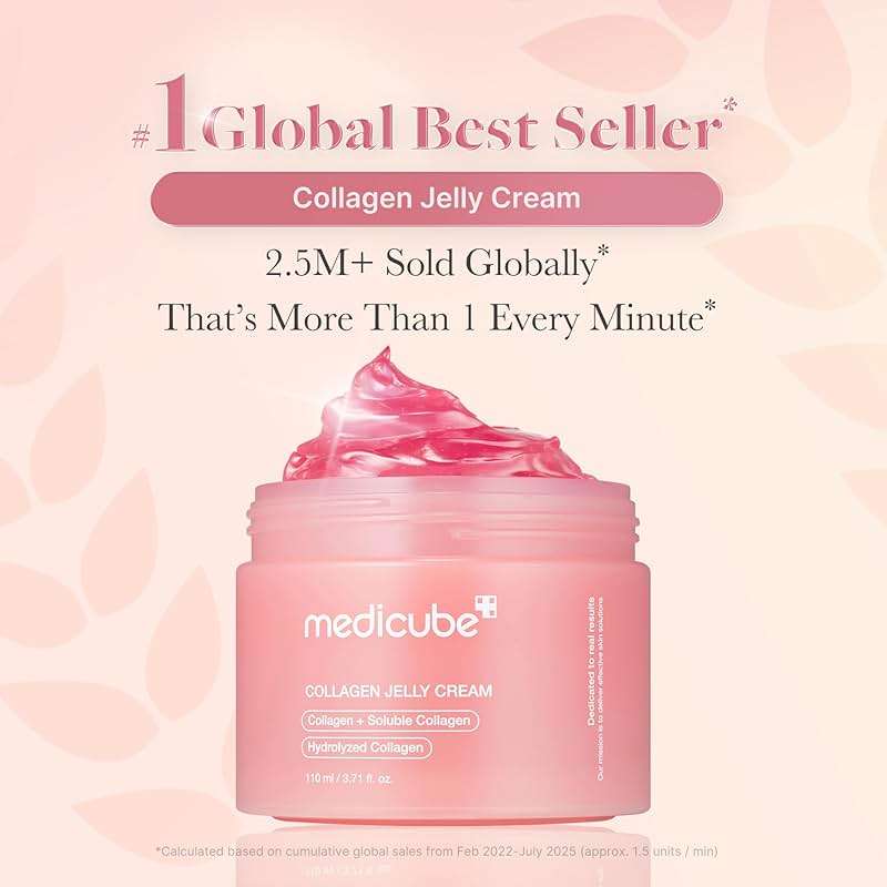 medicube Jelly Cream with Collagen, Niacinamide | Freeze-Dried Hydrolyzed Collagen for Skin Barrier Hydration & 24H Glow | Plumper, Firmer looking skin | 3.71 fl.oz - Image 2