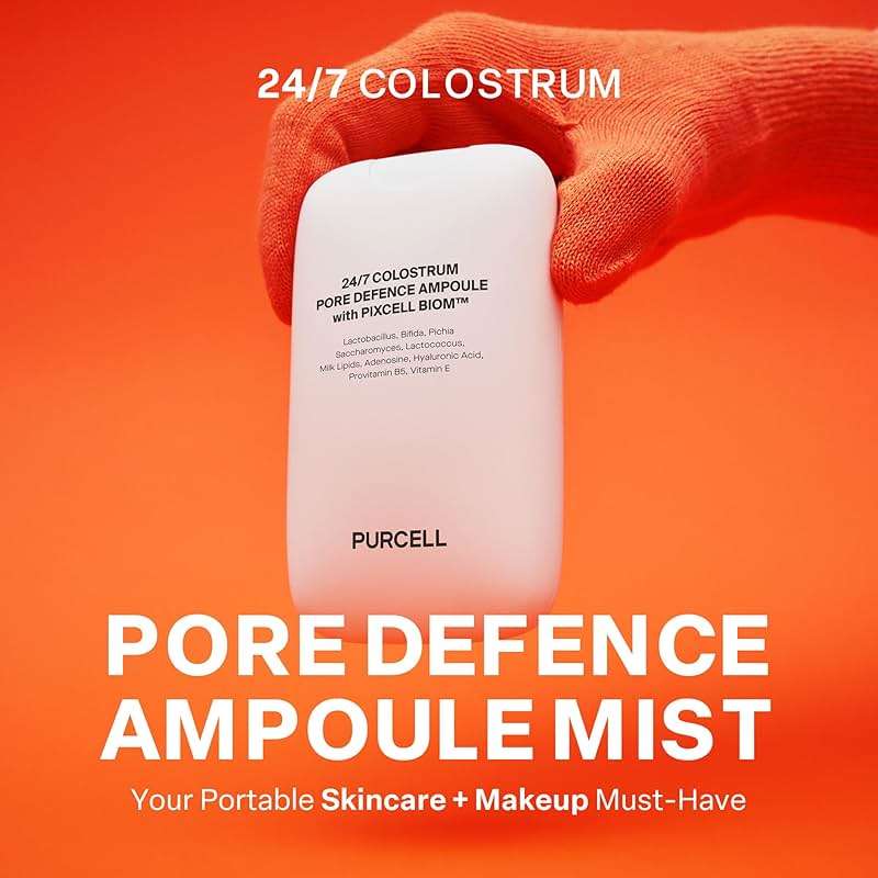 PURCELL 24/7 Colostrum Facial Serum Spray(White) - Ampoule Mist for Glass skin with Long Hydration, Poreless Smooth Skin, Before & After Makeup, Hyaluronic Acid, For All Skin types, 1.85 fl oz(55ml) - Image 2