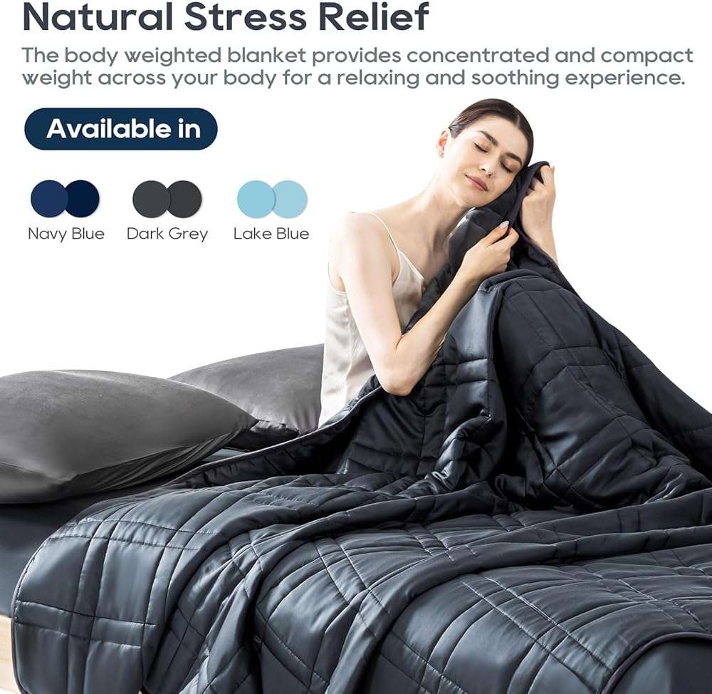 King Size Weighted Blanket 20lbs(88''x104'', Dual-Sided), Reversible King Weighted Blanket with Cozy Warm Velvet & Cooling Tencel Fabric for Adults & Couple All Season - Carry Bag Included, Dark Grey - Image 9